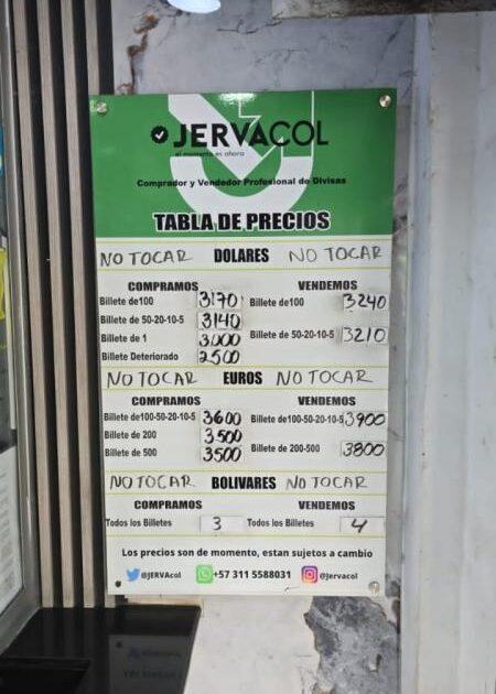 Dólar en La Parada este 7Sept