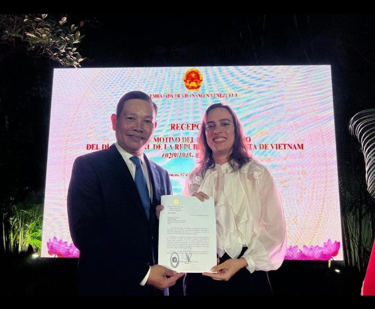 Solidaridad e historia compartida: Venezuela conmemora los 81 años de la independencia de Vietnam y despide a su Embajador